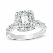 Bague de fiançailles halo