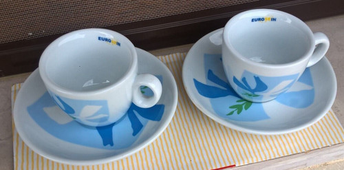 Due tazzine caffe piattini - tazzine, caffe'