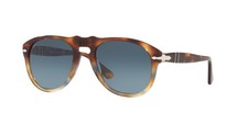 PERSOL | NUOVO | 0649S | 0649 1158 - Q8 | MARRONE TARTARUGA MACULATO | AZZURRO | BLU