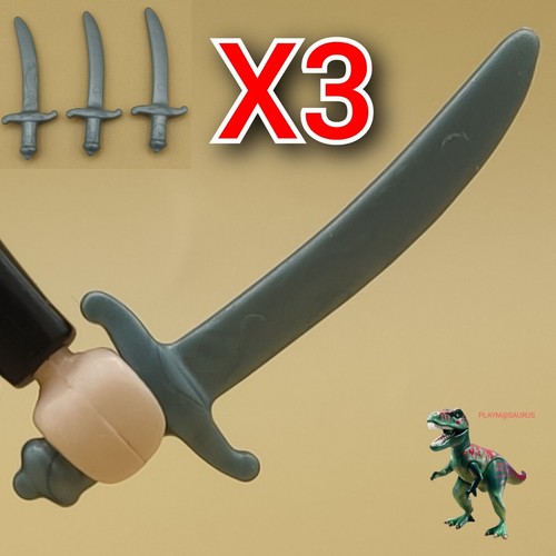 Playmobil spada grigia - x3,