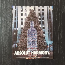 1998 Absolut Vodka Harmony - Original AD Advertising Pubblicità Vintage