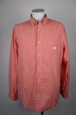 CHAPS CAMICIA UOMO XL CUSTOM FIT MAN CASUAL VINTAGE SHIRT COTONE MANICA LUNGA