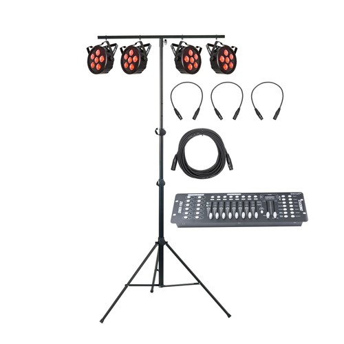 Vega par rgb set led - set, led,