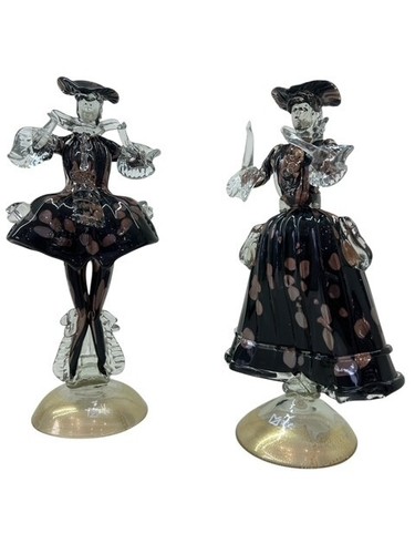 Coppia goldoniana figure dama - coppia,