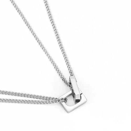 Collana uomo acciaio - uomo, in