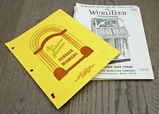 Vintage Wurlitzer Model 1700 & 1700F Phonograph/Jukebox Reprint Service Manual