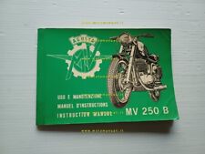 MV Agusta 250 B 1969 manuale uso manutenzione libretto originale owner's manual