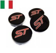 4 Tappi Coprimozzo Per FORD