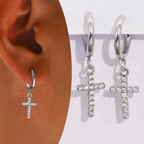Orecchini cerchio con - a,
