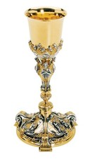 HAND-CHISELED CHALICE 28 Cm