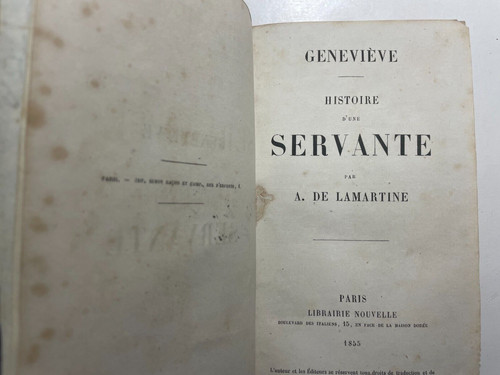 Antico libro lamartine - antico,
