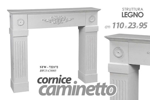 Cornice finto camino caminetto - finto,