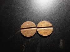 2 VECCHI GETTONI TELEFONICI N° 7911-7701