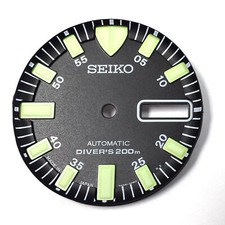 SEIKO QUADRANTE nero per SKX779 con luminoso verde