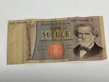 1.000 LIRE MILLE LIRE 1000 GIUSEPPE VERDI Decr. Min.   1980 N° SERIE MD 323008 J