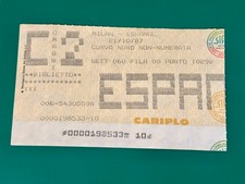 Coppa UEFA 1987/88 AC MILANO vs ESPANOL BARCELLONA a LECCE - RARA -