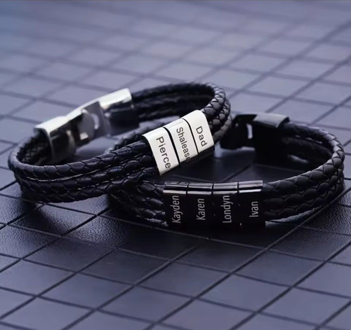 Bracciale uomo pelle - bracciale,