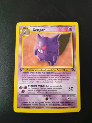 Pokemon card gengar 62 - pokemon,