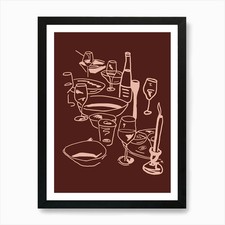 À tavolo in rosso 1 stampa