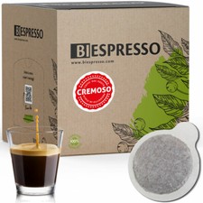 150 Cialde Caffe BIESPRESSO filtrocarta caffe 44 mm ESE Miscela CREMOSO