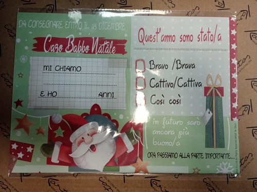 Letterina babbo natale - di,