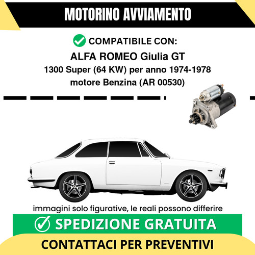 Motorino avviamento alfa romeo - motorino,
