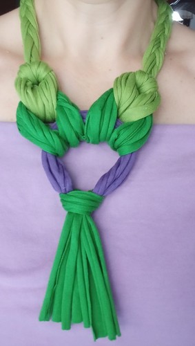 Collana fettuccia lycra - collana,