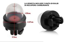 2 POMPETTA PRIMER BENZINA CARBURATORE MOTOSEGA DECESPUGLIATORE TAGLIASIEPE RYOBI