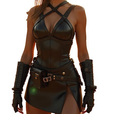 Completo cosplay donna nero