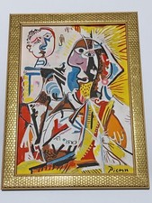 Pablo Picasso , Framed oil on