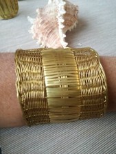 BRACCIALE  maxi Donna Unisex Uomo Ottone misura regolabile- Idea Regalo