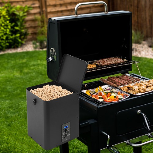 Pellet smoker hopper assembly - pellet,