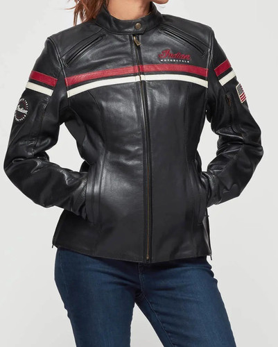 Giacca moto donna indian - giacca,