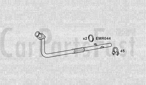 Tubo scarico anteriore fiat - scarico,