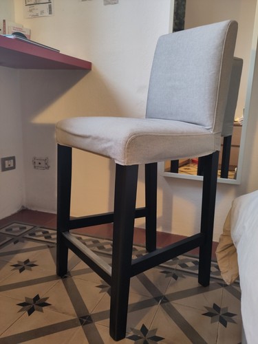 Sedia alta con schienale - con, e