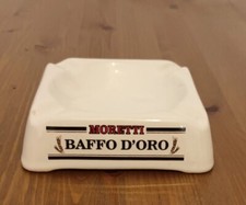 birra Moretti Baffo d'Oro vintage ashtray posacenere Breweriana Tobacciana pub
