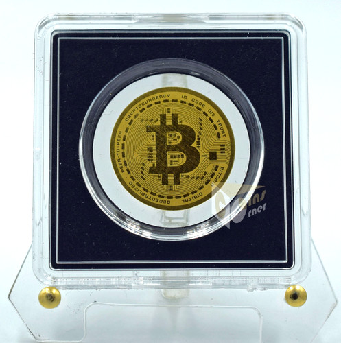 Medaglia oro bitcoin 1000 - d'oro, 1/1000