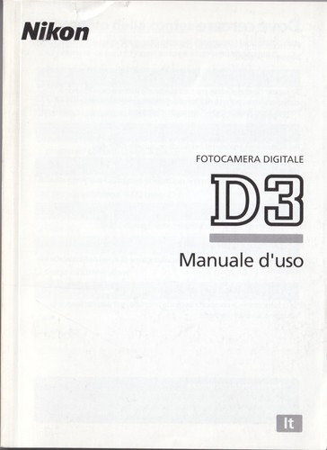 Nikon manuale uso - nikon, d3