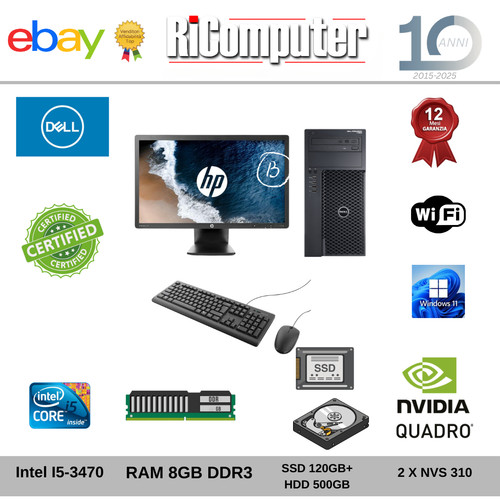 Postazione completa dell - pc,