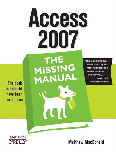 Access 2007 the - the, missing