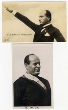 BENITO MUSSOLINI IL DUCE rppc 