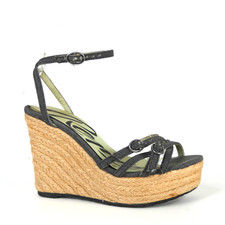 Sandali espadrillas con zeppa