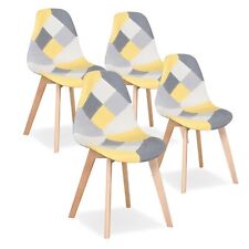 Set 4 Sedie da Pranzo gambe in