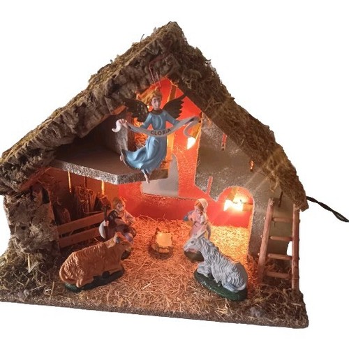 Capanna presepe natale con - ,