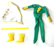 Mego costume Shazam Capitan Marvel Jr. Freddy Freeman verde per  8" nuovo