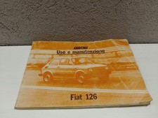 FIAT 126 LIBRETTO USO E