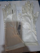 GUANTI  in SETA SPOSA MATRIMONIO CERIMONIA VINTAGE anni 90