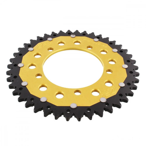 Kettenrad alu gold zähne - alu, 42-zähne