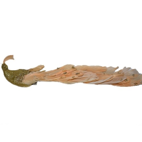 Puntale pavone oro per albero