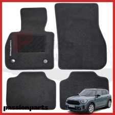 TAPPETI MINI COUNTRYMAN DAL 2017 F60 IN MOQUETTE CON RICAMO E FISSAGGI A VELCRO